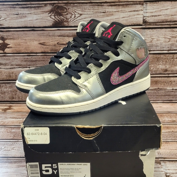 Jordan Shoes - Air Jordan 1 Phat Silver Berry